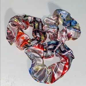 3 Random Print Satin Scrunchies